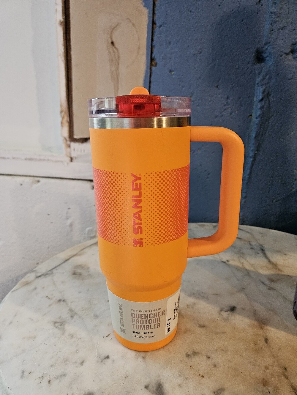 Stanley Quencher ProTour Flip Straw Tumbler 30oz Goldenrod Fade Leakproof Lid